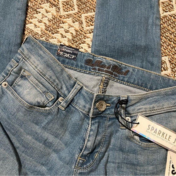 NWT Pacsun 5 Skinniest Sparkle Distressed Denim - Picture 3 of 7